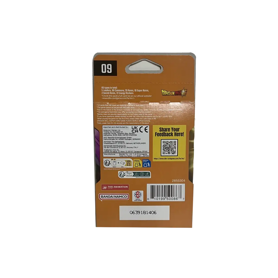 Dragon Ball Super Card Game Fusion World - Booster Pack ST01 Story Booster 01 Paper Sleeves (ENG)