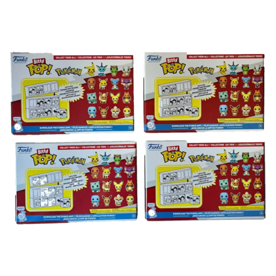 Bitty pop pokemon 4 pack