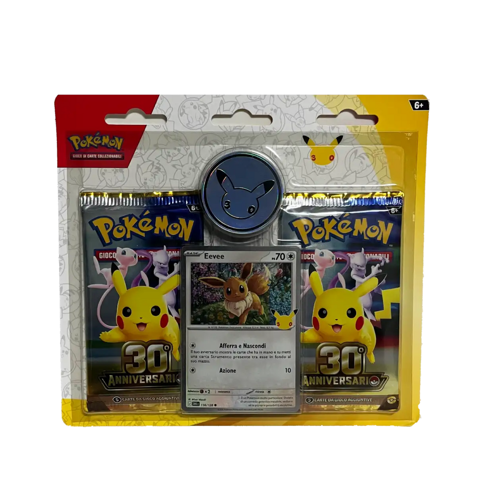 Collezione con Moneta 30th anniversario Pikachu
