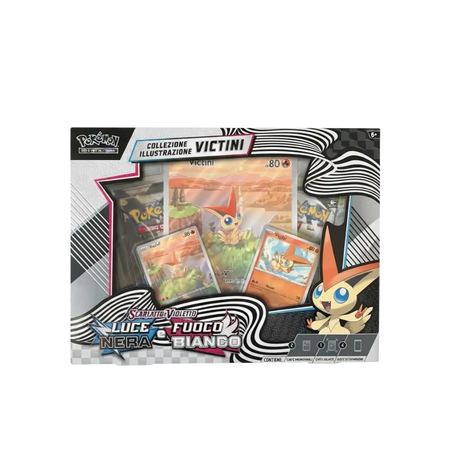 Collezione illustrazione Victini Luce Nera e Fuoco Bianco