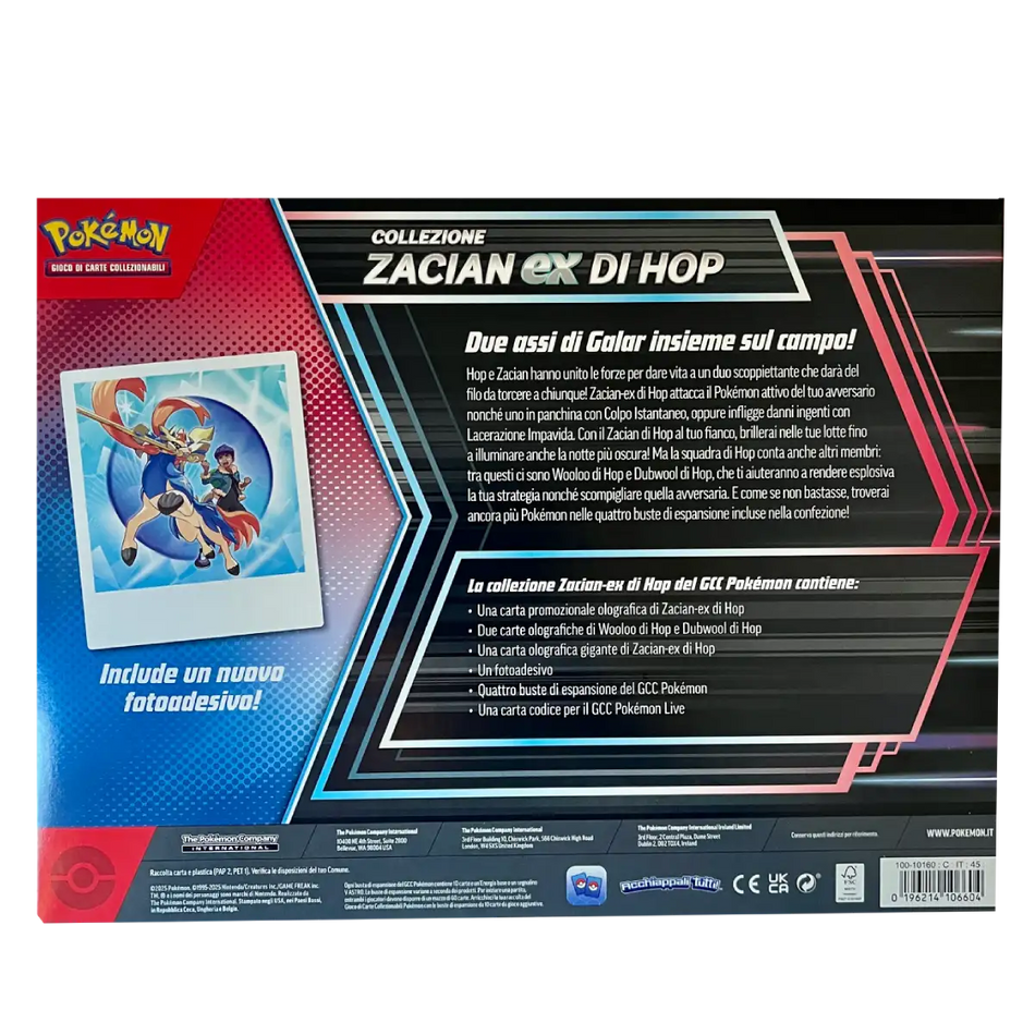 Collezione Zacian ex di hop