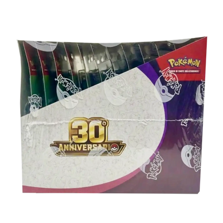 Display collezione con adesivi 30th anniversario