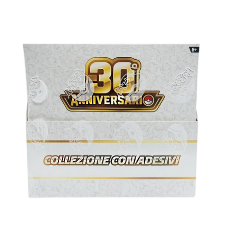 Display collezione con adesivi 30th anniversario