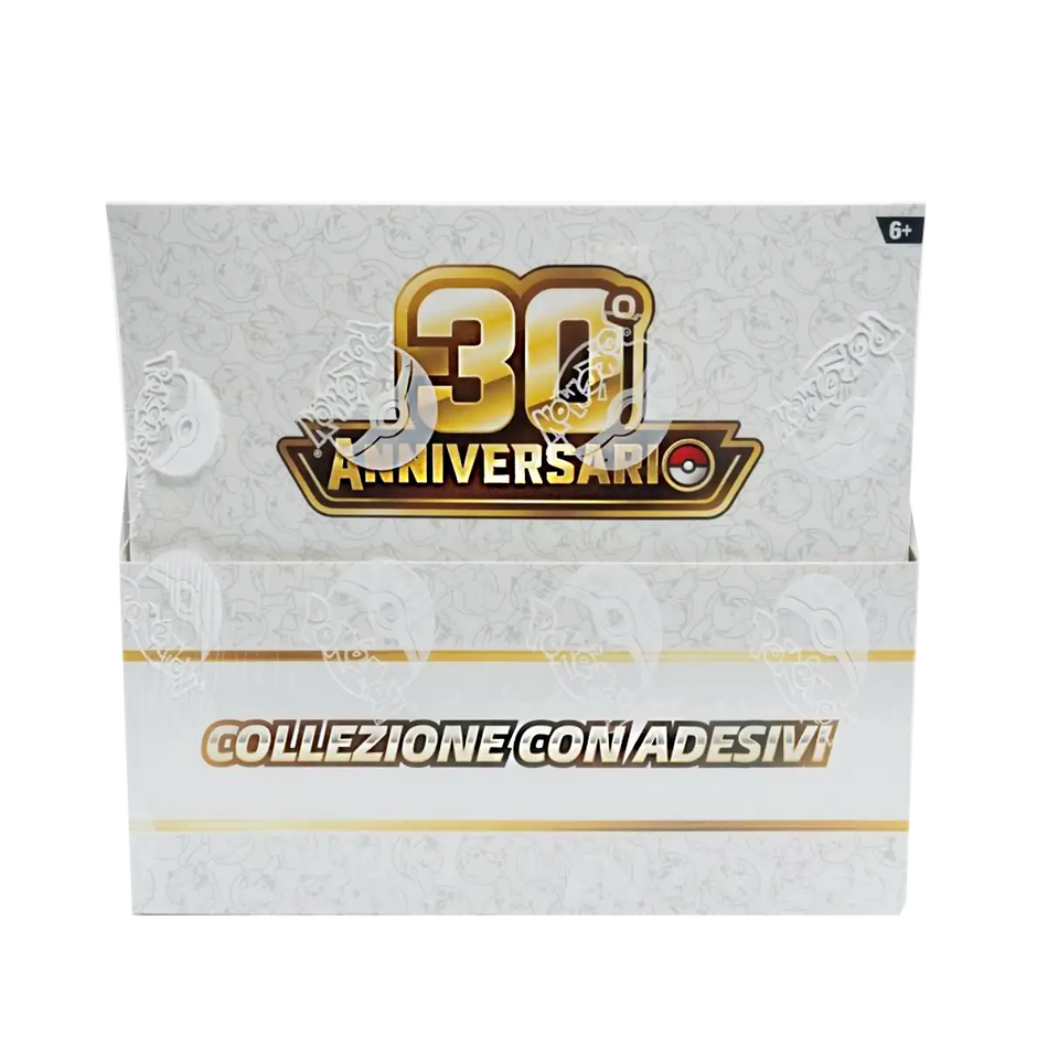 Display collezione con adesivi 30th anniversario