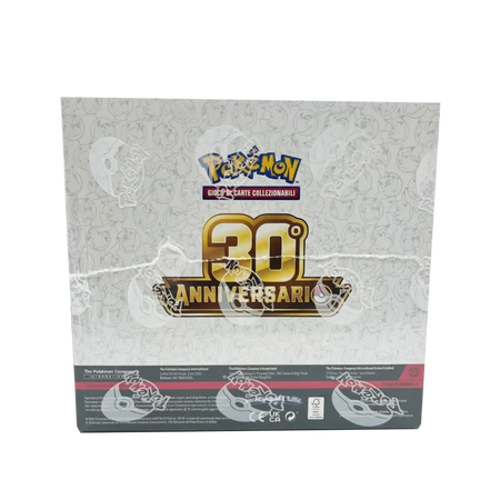 Display collezione con adesivi 30th anniversario