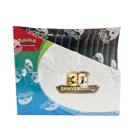 Display collezione con adesivi 30th anniversario