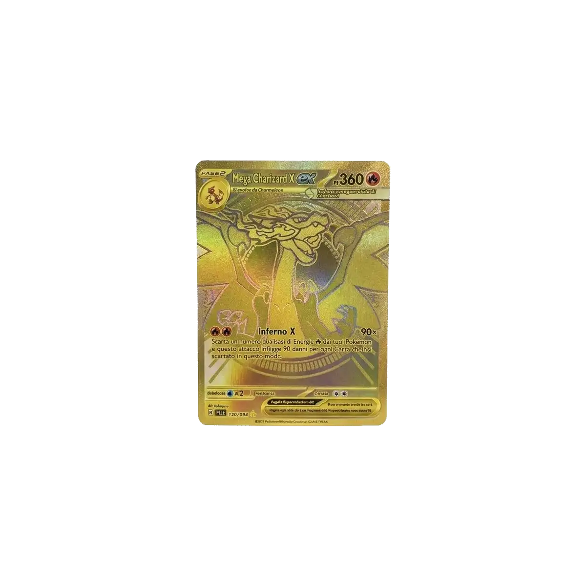 Mega Charizard X ex Gold Fiamme spettrali