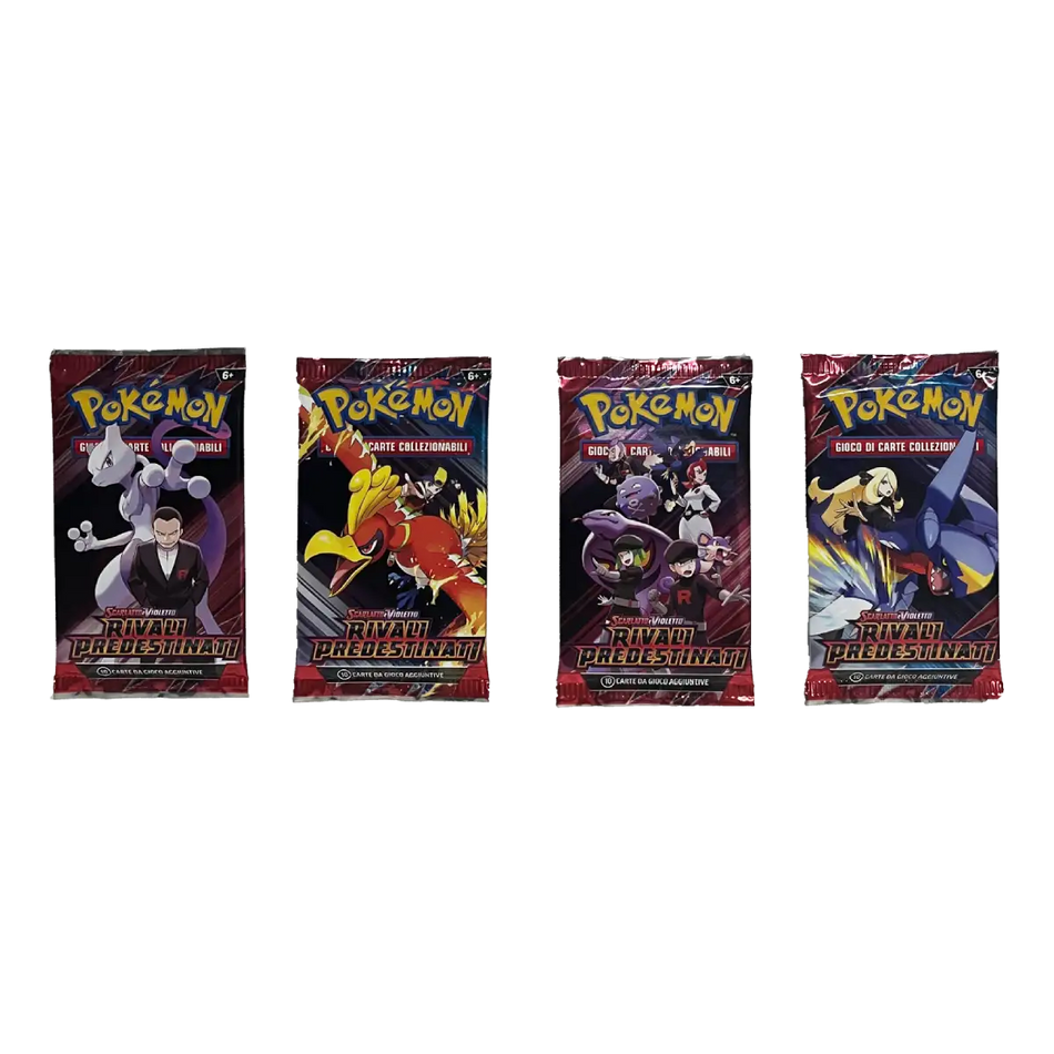 Rivali Predestinati 4 Buste Set Artwork Scarlatto e Violetto 